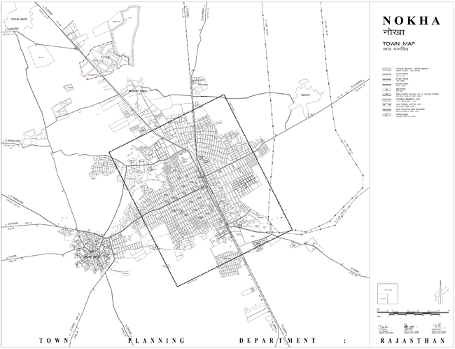 Nokha Town Map
