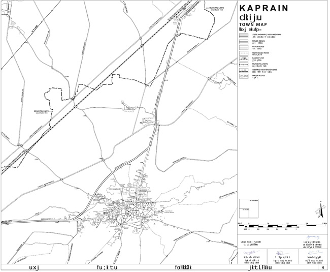 Kaprain Town Map 