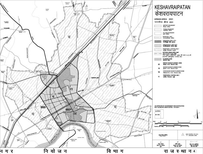 Keshavraipatan Urban Area Map 2031