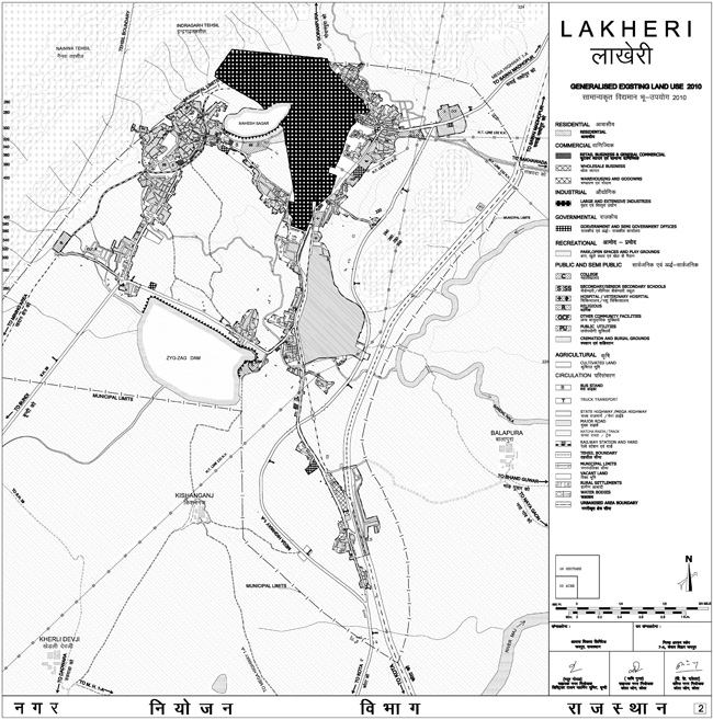 Lakheri Existing Land Use 2010 Map