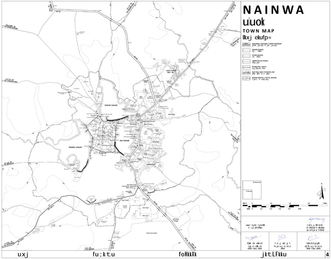Nainwa Town Map