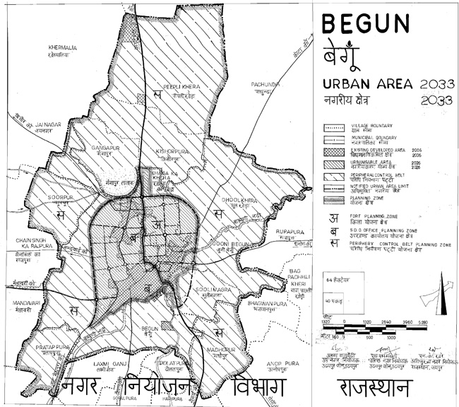 Begun Urban Area Map 2033