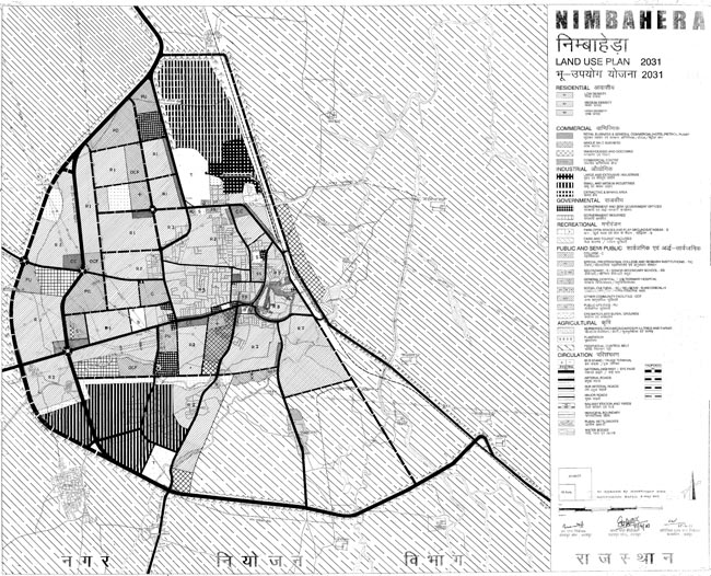 Nimbahera Master Development Plan 2031 Map