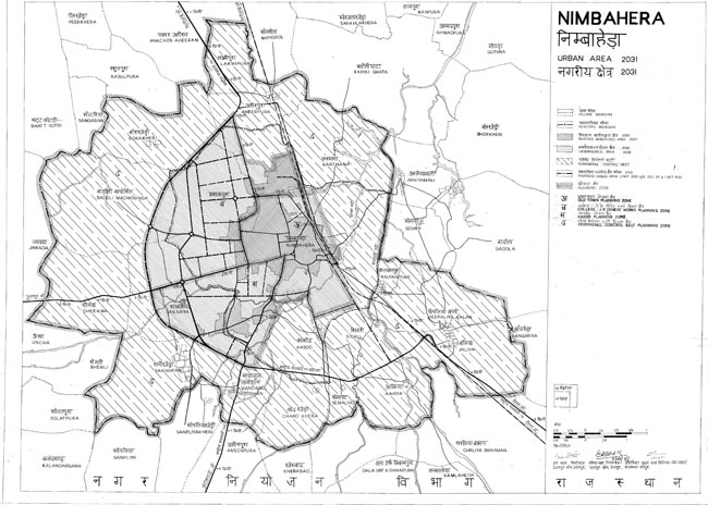 Nimbahera Urban Area Map 2031