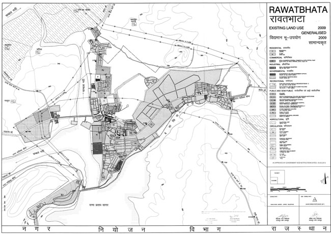 Rawatbhata Existing Land Use Map 2009