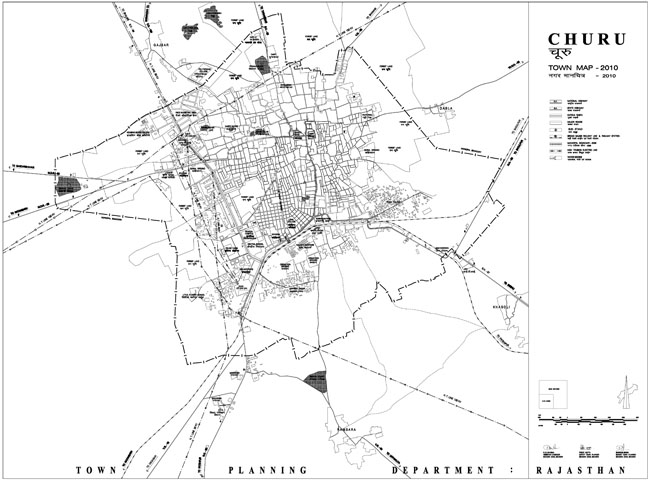 Churu Town Map 2010