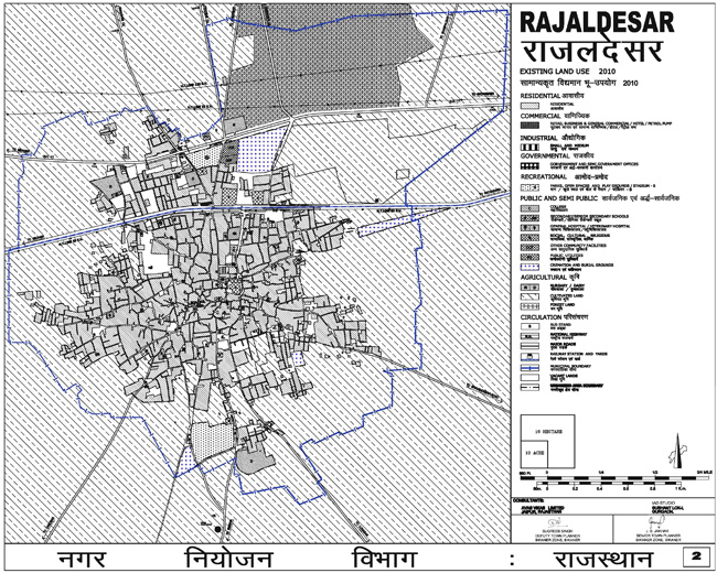 Rajaldesar Existing Land Use Map 2010