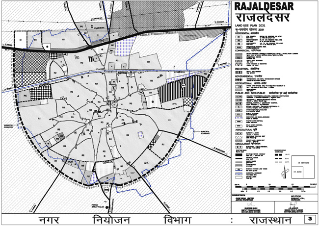 Rajaldesar Master Development Plan 2031 Map