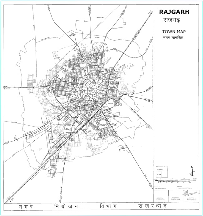 Rajgarh Town Map
