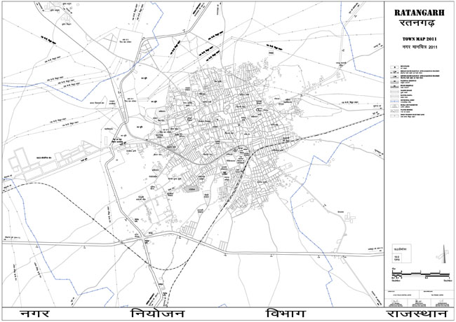 Ratangarh Town Map 2011