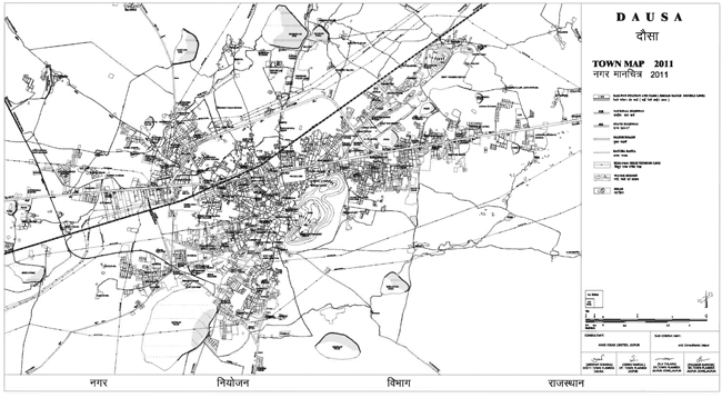 Dausa Town Map 2011 