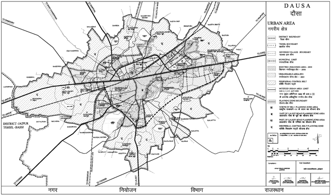 Dausa Urban Area 2031 Map