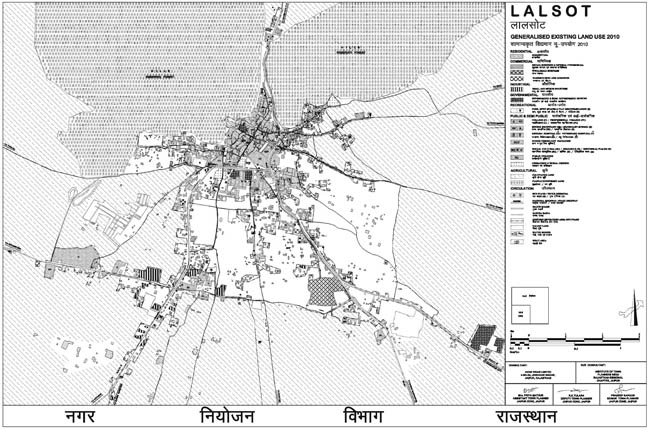 Lalsot Existing Land Use Map 2010