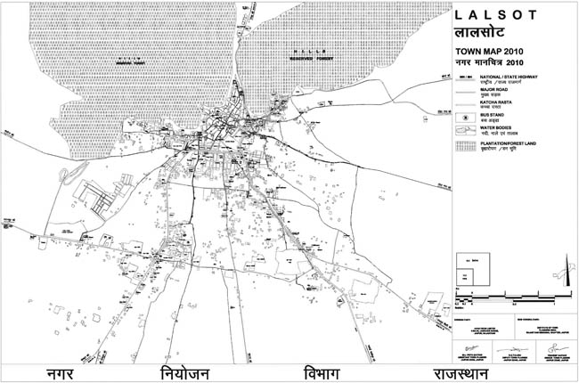 Lalsot Town Map 2010