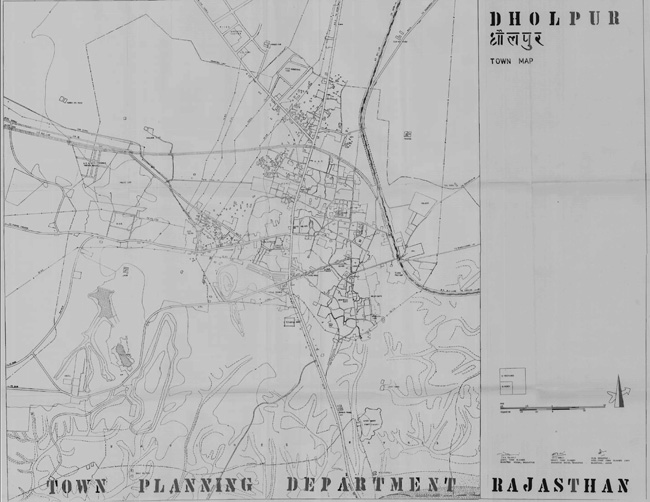 Dholpur Town Map