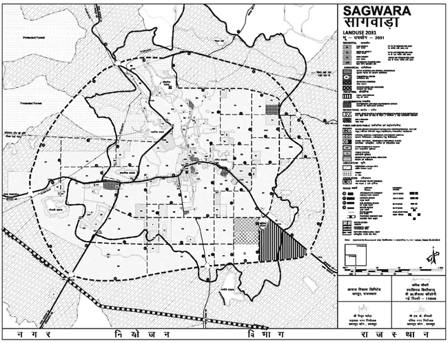Sagwara Master Development Plan 2031 Map