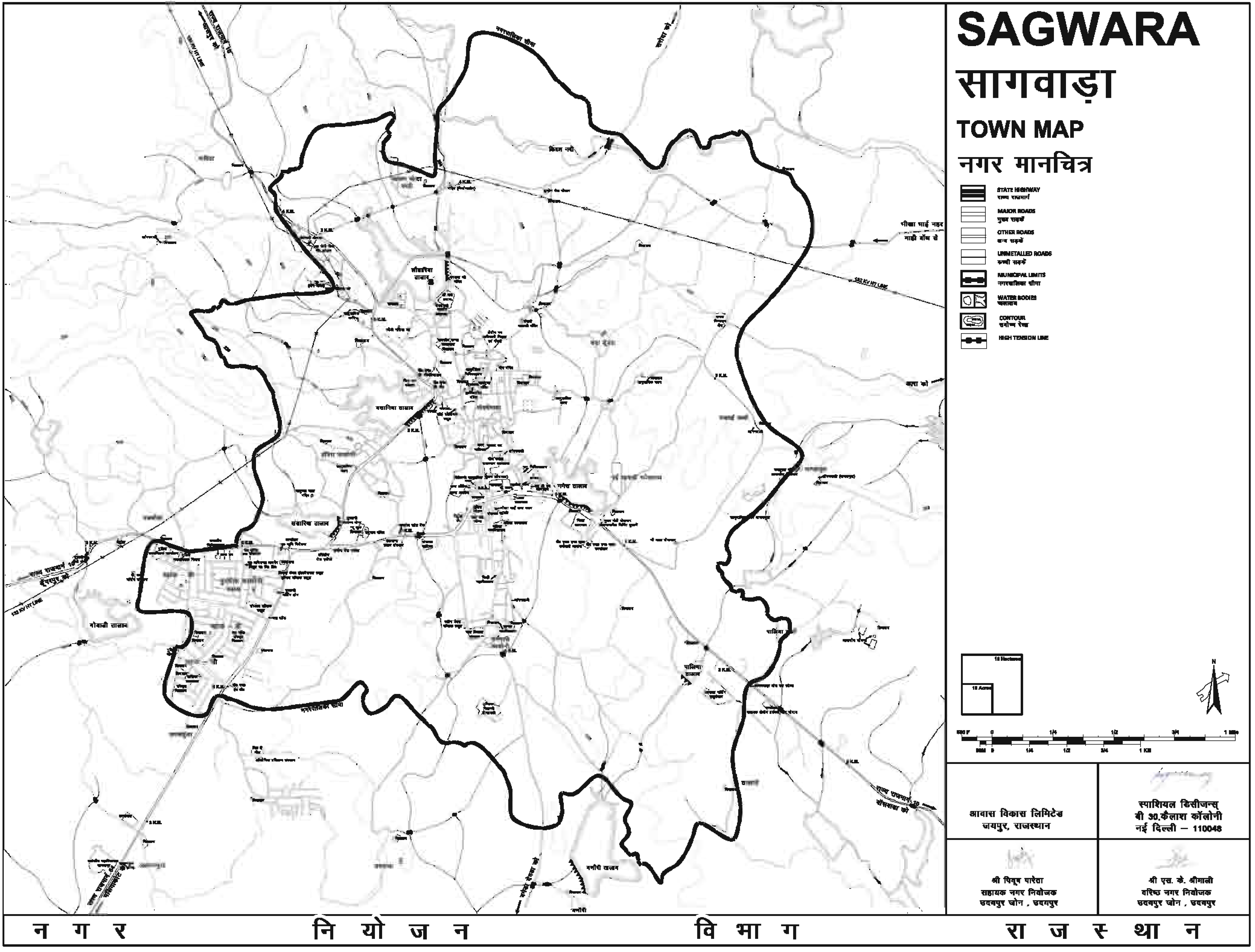 Sagwara Town Map