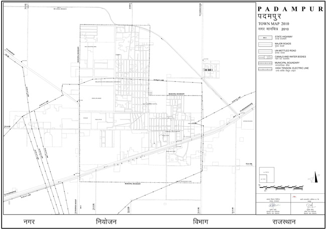 Padampur Town Map 2010