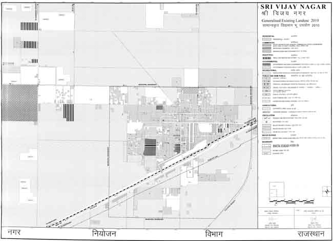 Sri Vijay Nagar Existing Land Use Map 2010