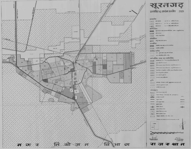 Suratgarh Master Development Plan 2023 Map