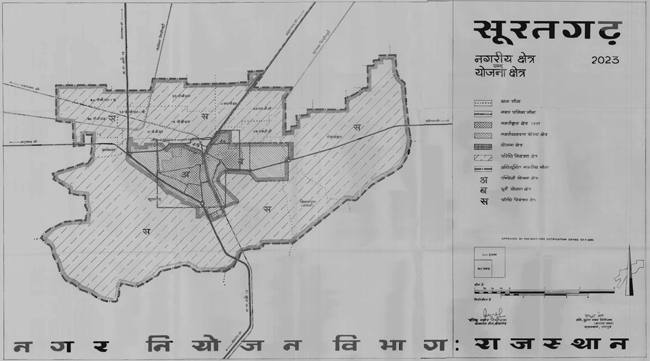 Suratgarh Urban Area 2031 Map