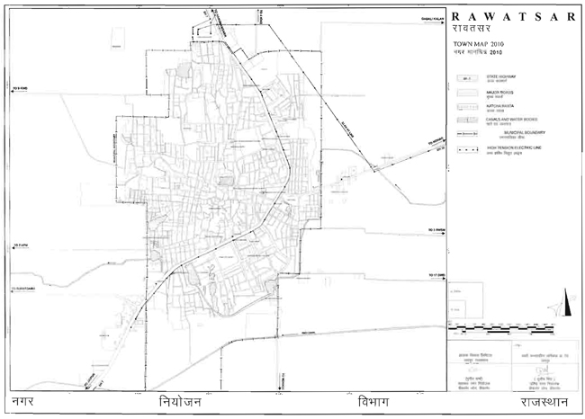 Rawatsar Town Map 2010