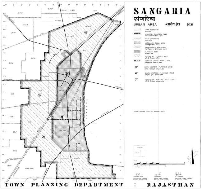 Sangaria Urban Area Map 2031