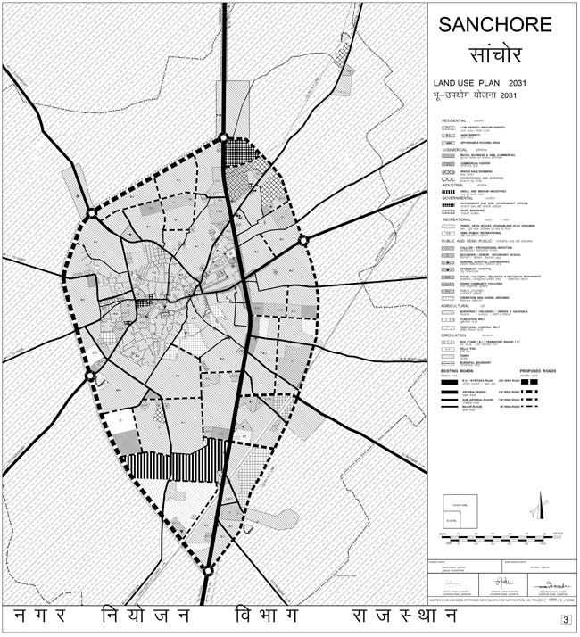 Sanchore Master Development Plan 2031 Map