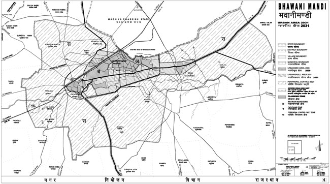 Bhawani Mandi Urban Area Map 2031