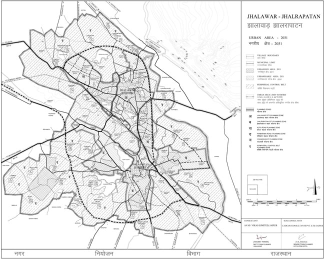 Jhalawar Jhalrapatan Urban Area Map 2031