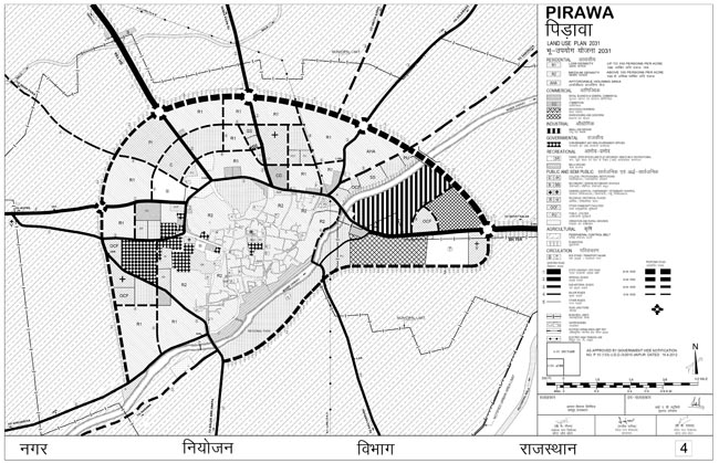 Pirawa Master Development Plan 2031 Map