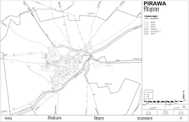 Pirawa Town Map
