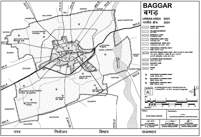 Baggar Urban Area Map 2031 