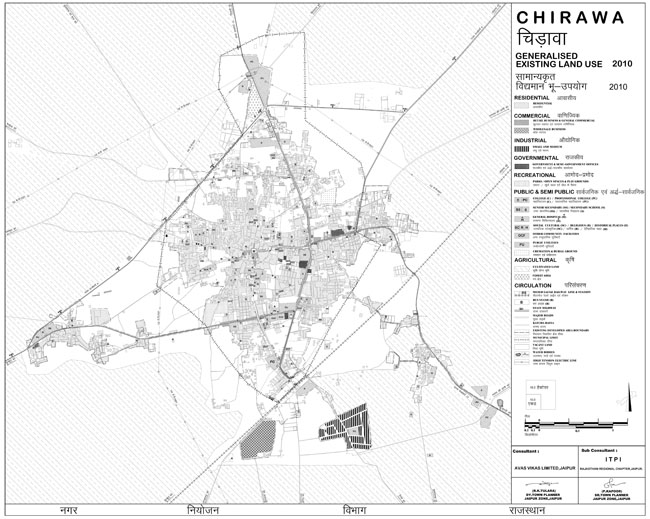 Chirawa Existing Land Use Map 2010
