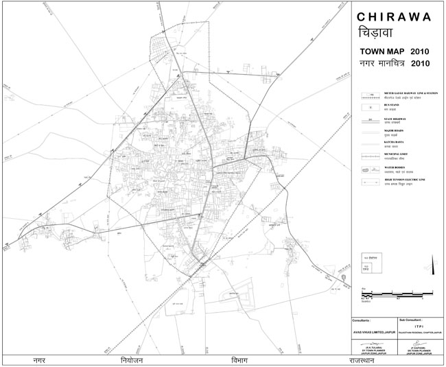 Chirawa Town Map 2010