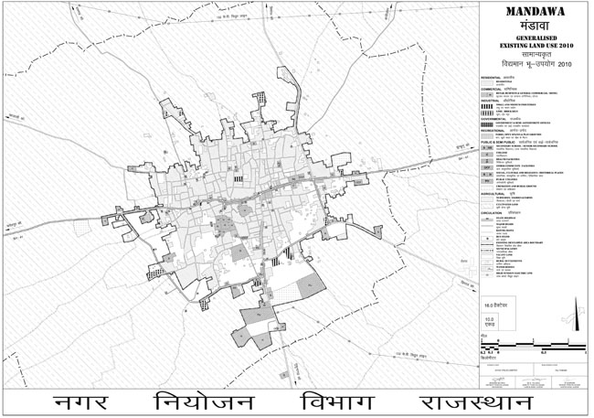 Mandawa Existing Land Use Map 2010