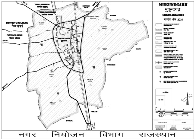 Mukundgarh Urban Area Map 2031 