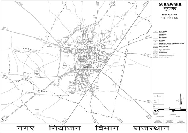 Surajgarh Town Map 2010