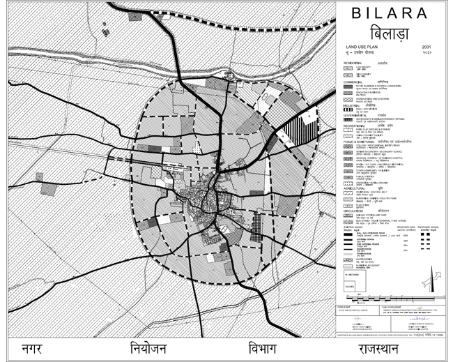 Bilara Master Development Plan 2031 Map