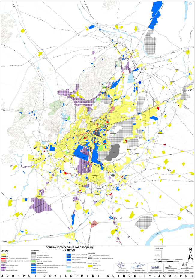 Jodhpur Existing Land Use Map 2013