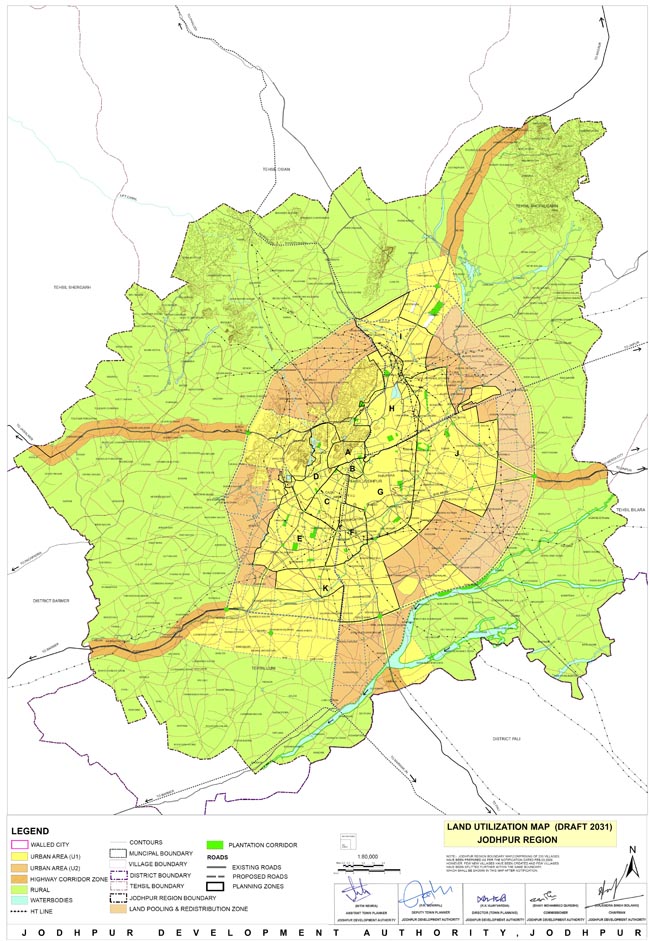 Jodhpur Region Master Development Plan 2031 Map Draft
