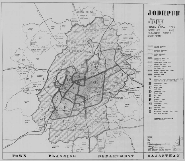 Jodhpur Urban Area 2023 Map