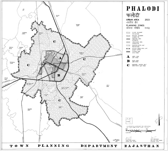 Phalodi Urban Area 2023 Map