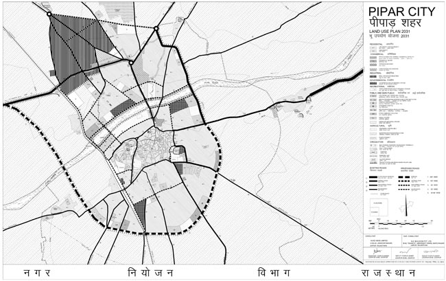 Pipar City Master Development Plan 2031 Map