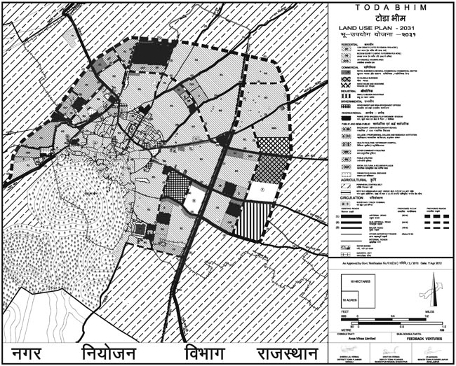 Todabhim Master Development Plan 2031 Map