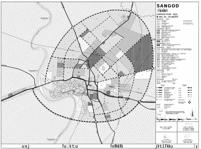 Sangod Master Development Plan 2023 Map