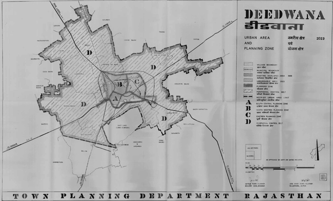 Deedwana Urban Area Map 2023