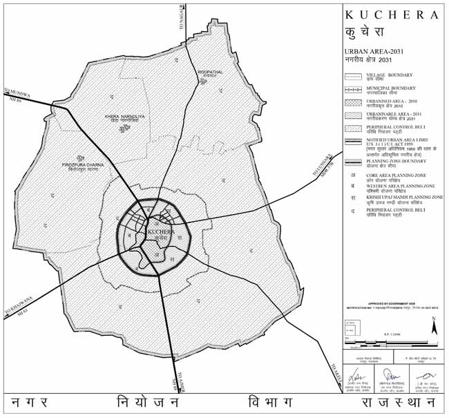 Kuchera Urban Area Map 2031