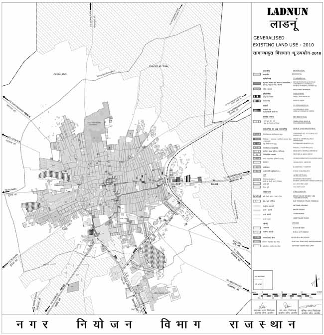 Ladnun Existing Land Use Map 2010