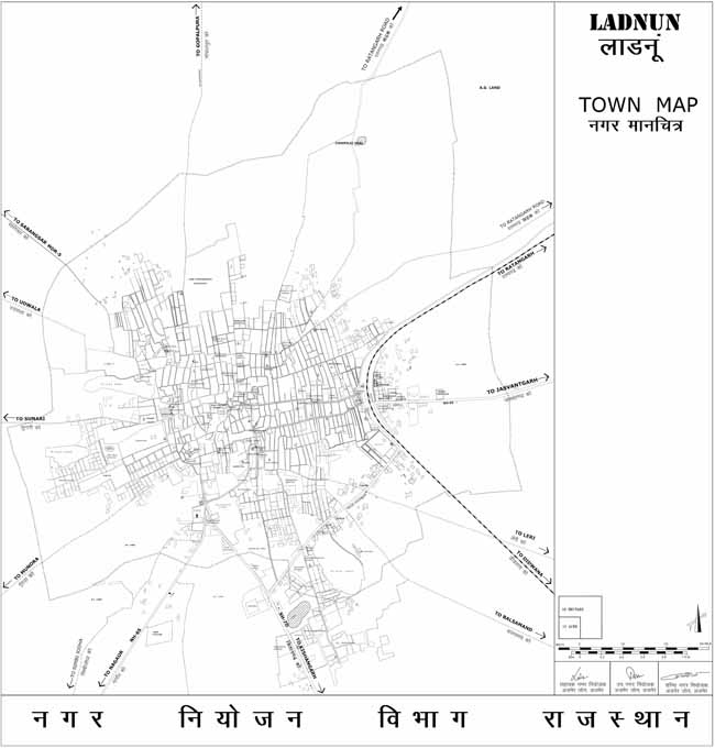 Ladnun Town Map 